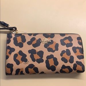 Cheetah print Coach Wristlet.